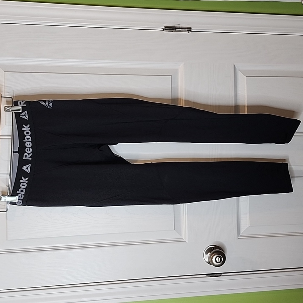 Reebok Black Leggings, Men's Size Small